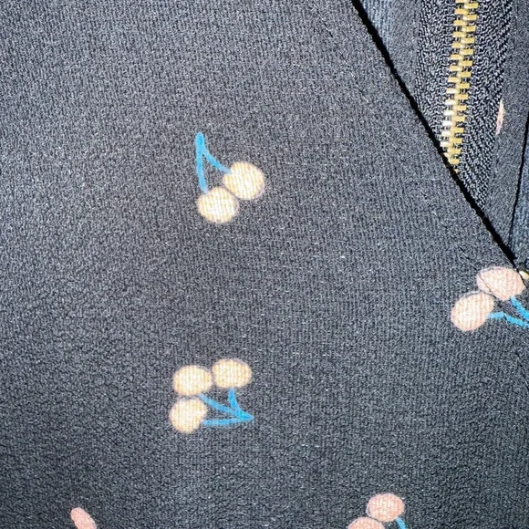 Xhilaration Black and Pink Faux Wrap Ruffled Dress Size Medium - Picture 5 of 8